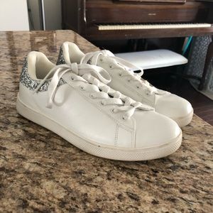 Just Fab Carmin shoe - white sneakers with glitter